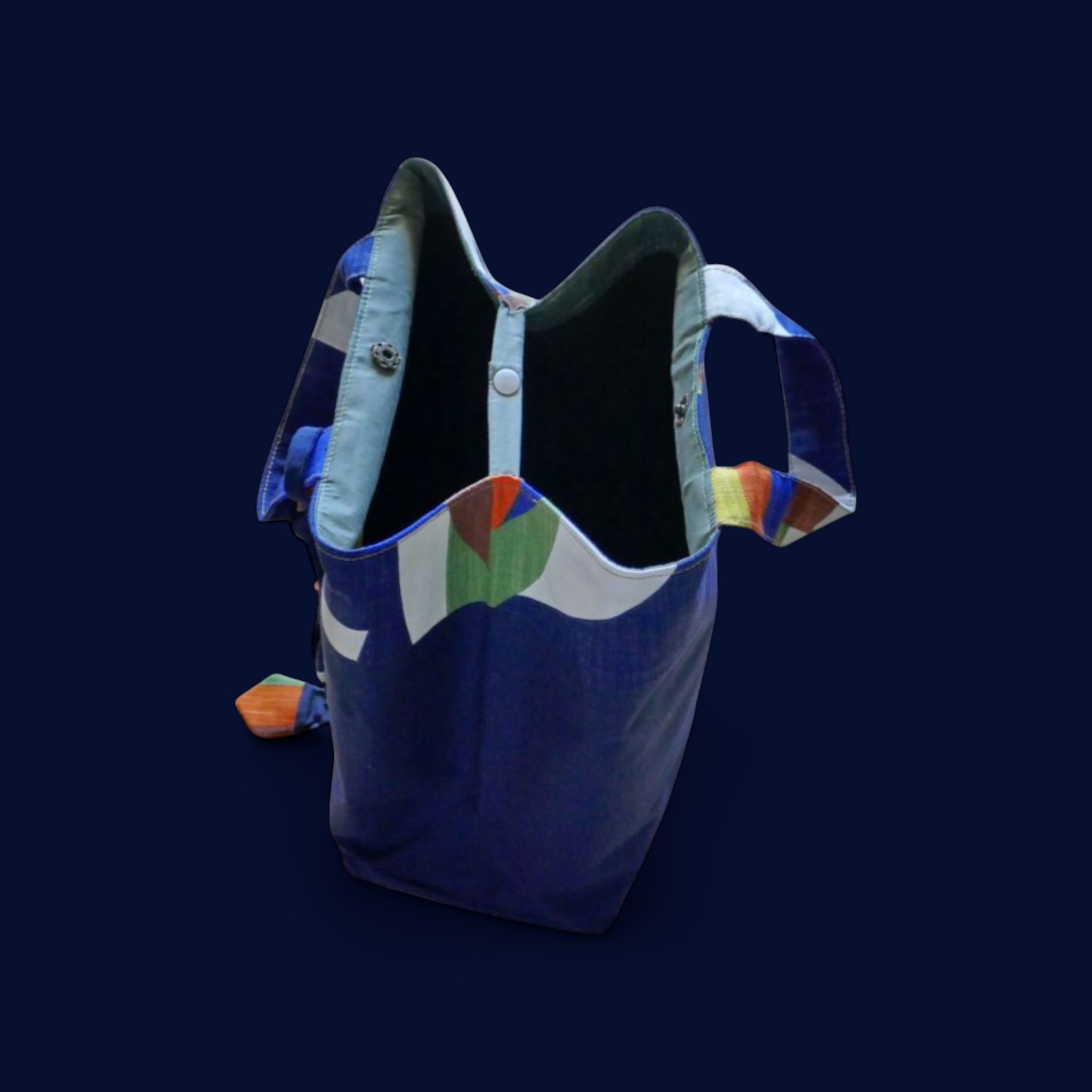 Cabas Bleu Art Déco – Image 3