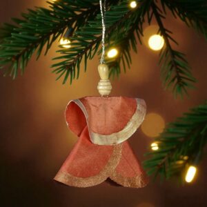 Ange de Noël en soie