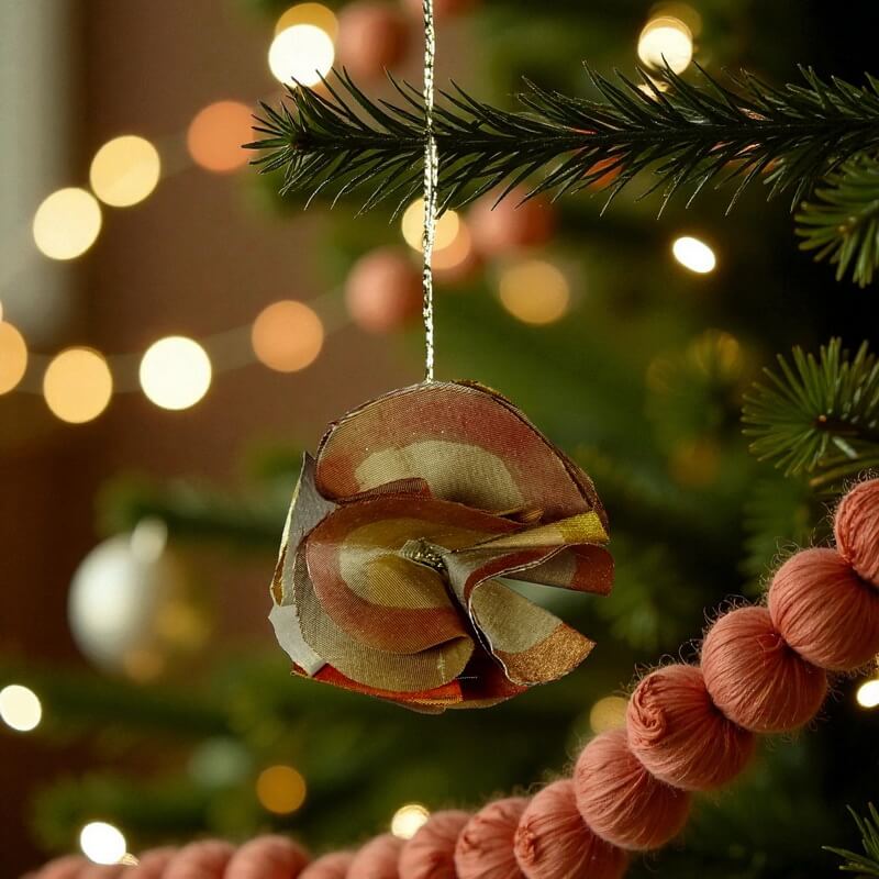 Perle de Noël en soie – Image 2