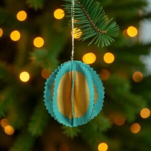 Boule de Noël bleu azur