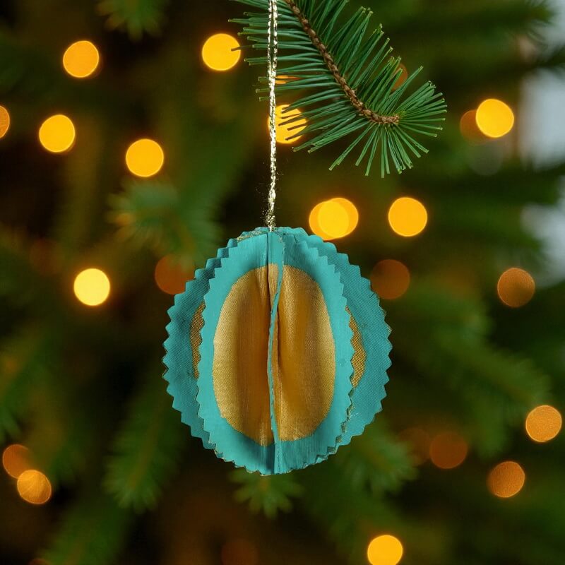 Boule de Noël bleu azur