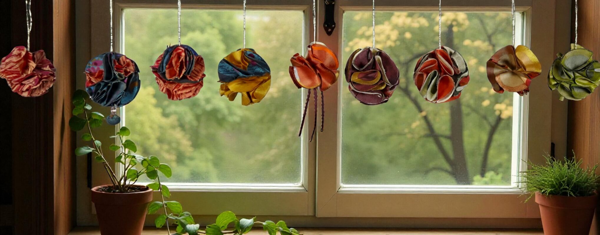 Perle de Noël en soie artisanale – Image 3