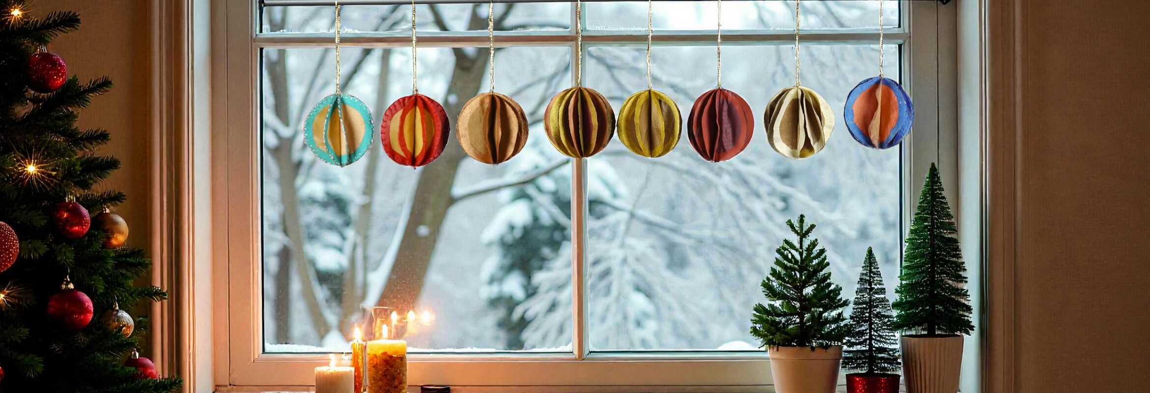 Boule de Noël rouge brique – Image 2