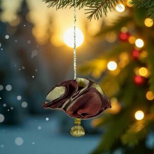 Pétale Pourpre Suspension de Soie Peinte