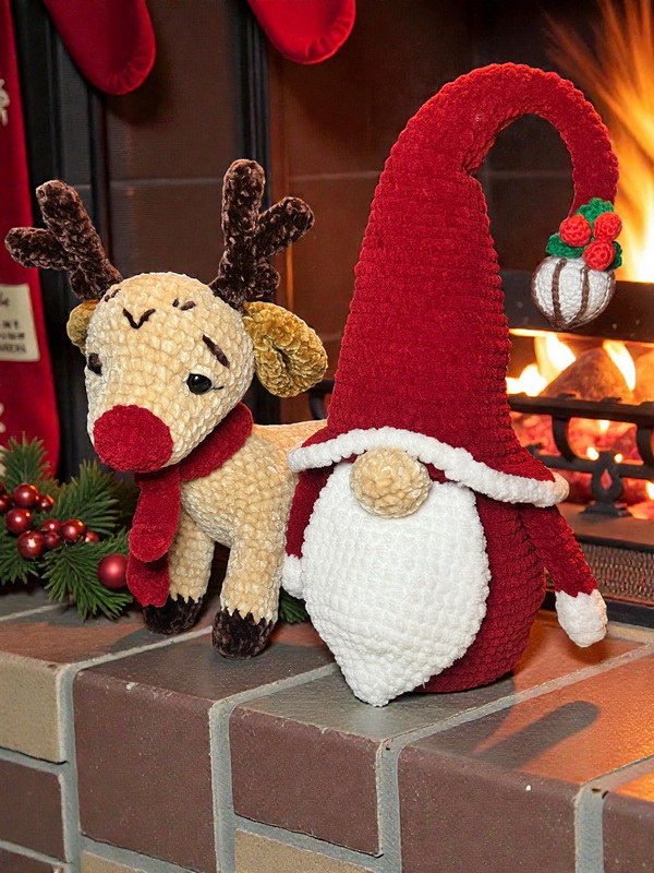 Duo de Noël au crochet – Lutin & Renne