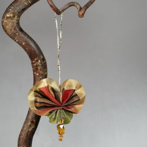 Papillon décoratif en soie multicolore