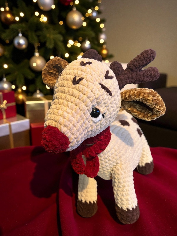 Duo de Noël au crochet – Lutin & Renne – Image 3