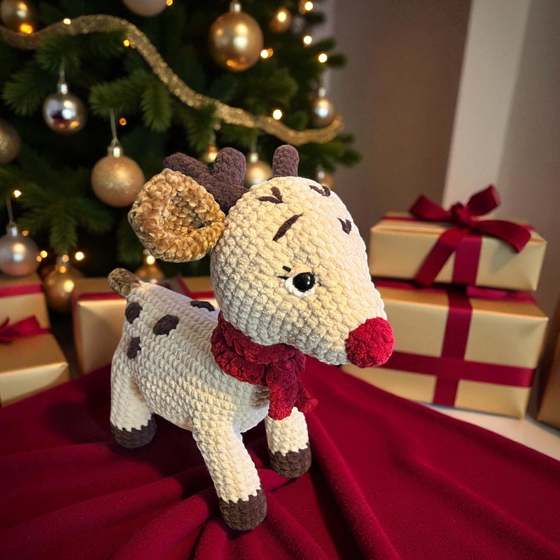 Duo de Noël au crochet – Lutin & Renne – Image 2