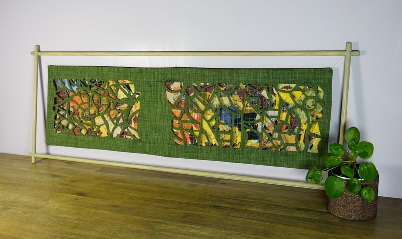 Œuvre textile recto verso – Entre Deux Mondes – Image 2