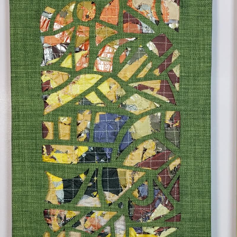 Œuvre textile recto verso – Entre Deux Mondes – Image 3