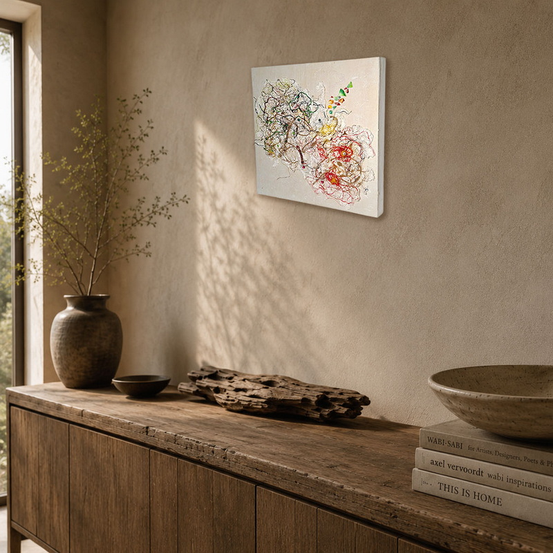 Éclosion – œuvre d’art textile contemporain – Image 2