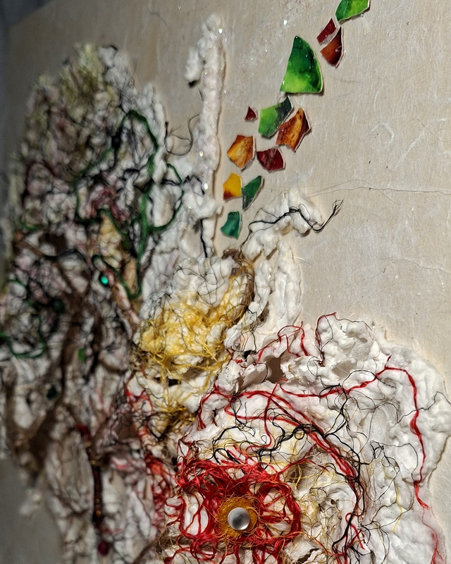 Éclosion – œuvre d’art textile contemporain – Image 7