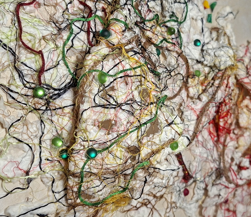Éclosion – œuvre d’art textile contemporain – Image 3