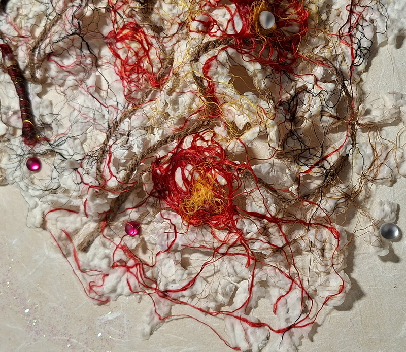 Éclosion – œuvre d’art textile contemporain – Image 4